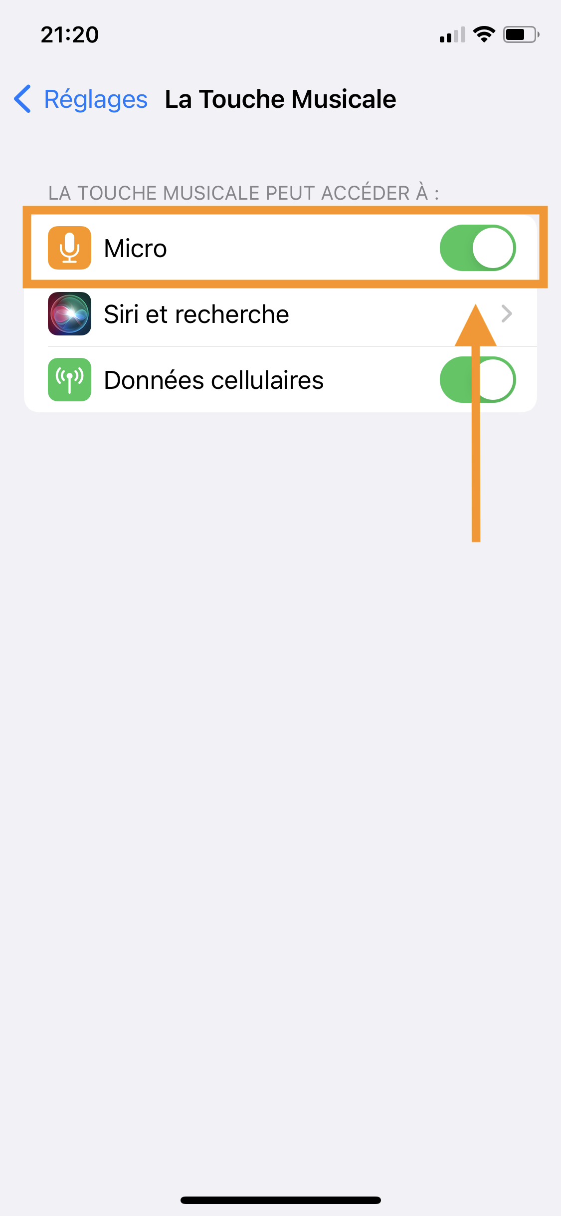 How do I activate the microphone on my device to play?